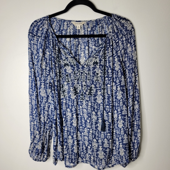 Lucky Brand, Croft & Barrow and Loft Set Of 3 Medium Blouses - Picture 2 of 15